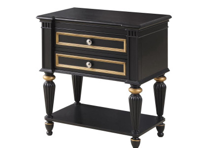 Bedside table Gray Modern Design Furniture Wood Luxury Order Table Bedroom